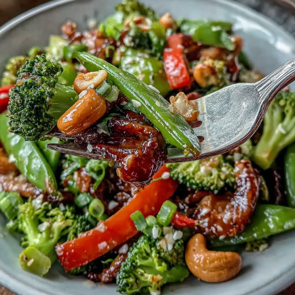 Vegetable Stir Fry With Cashews
