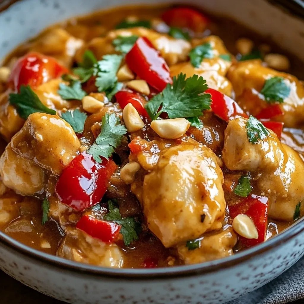Slow Cooker Thai Peanut Chicken