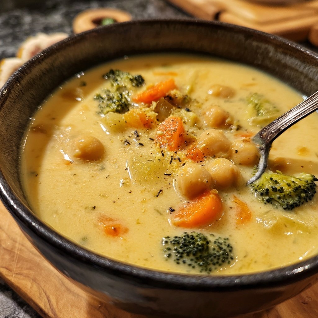 Creamy Lemon Chickpea Soup