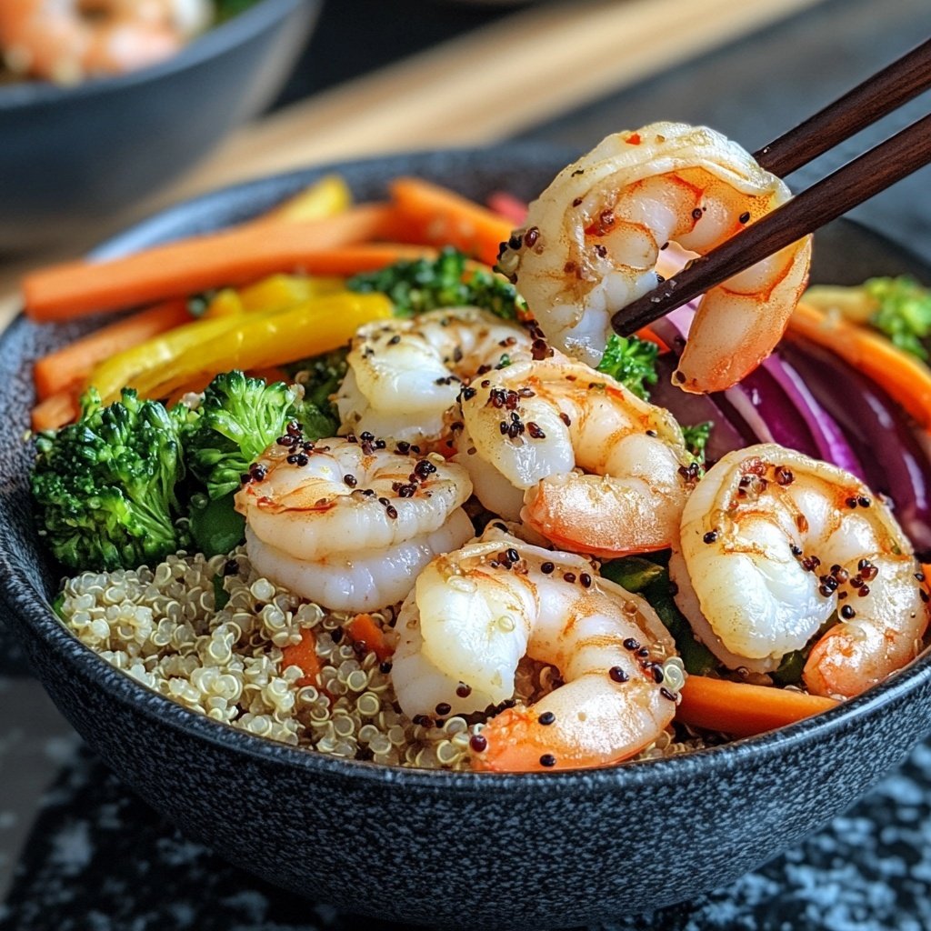 High Protein Shrimp Bowls