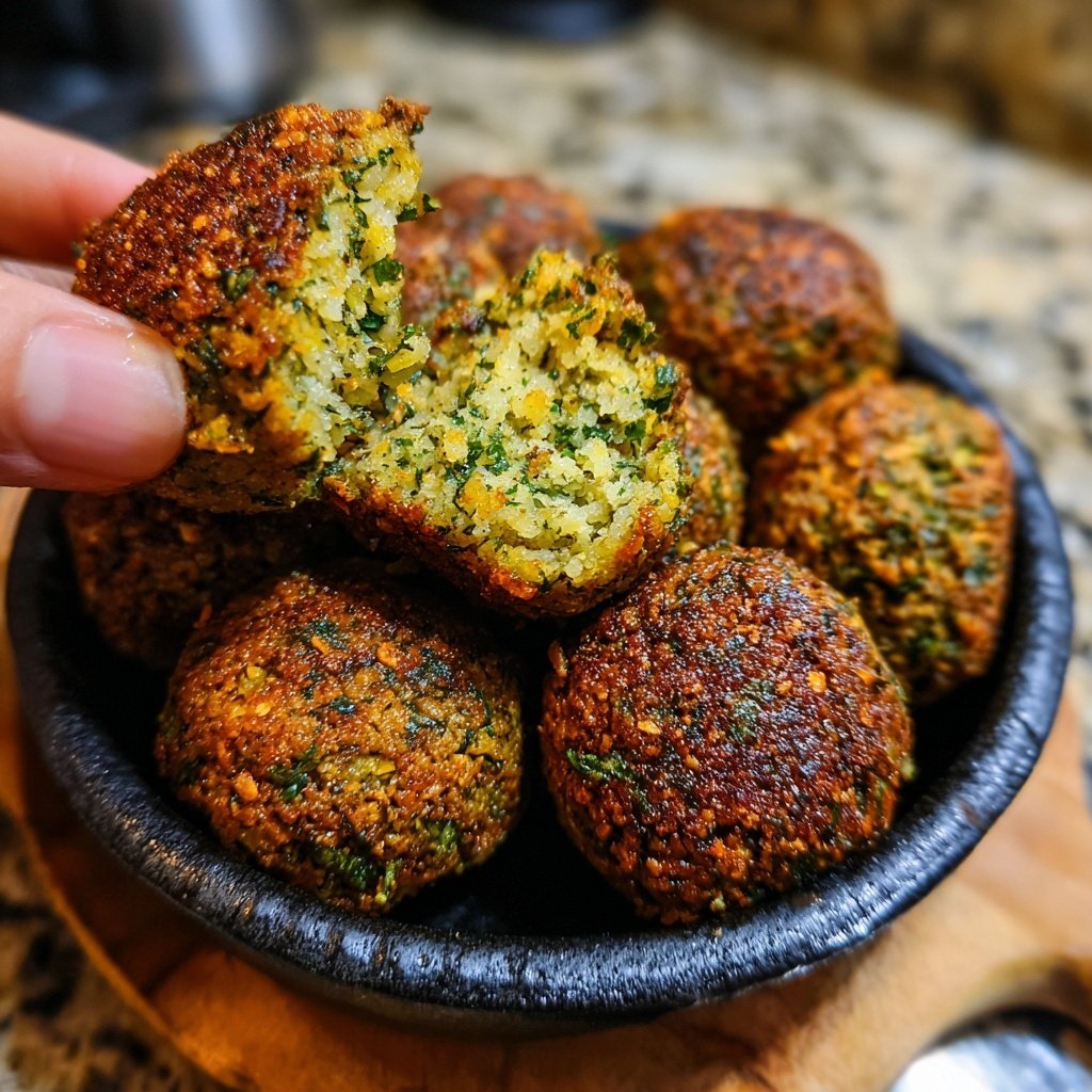 Crispy Baked Falafel