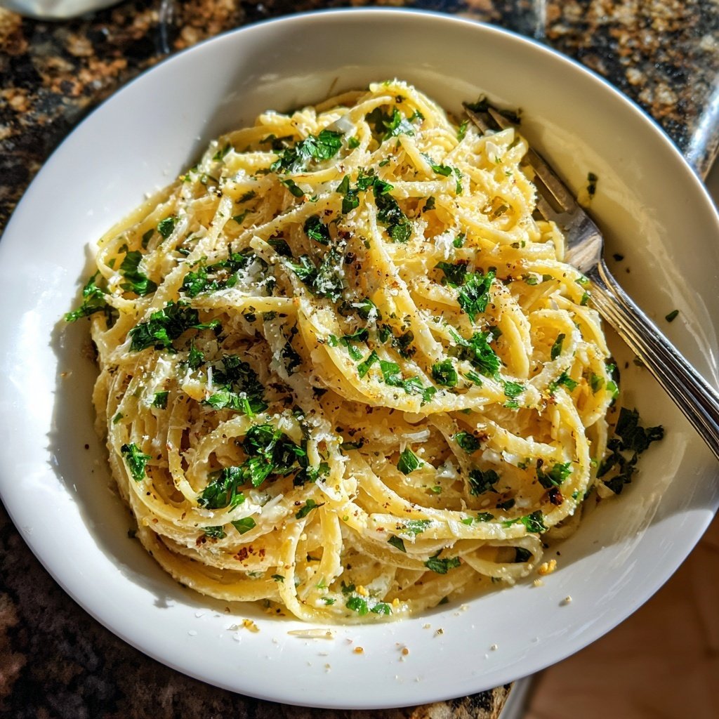 Romantic Lemon Parmesan Pasta