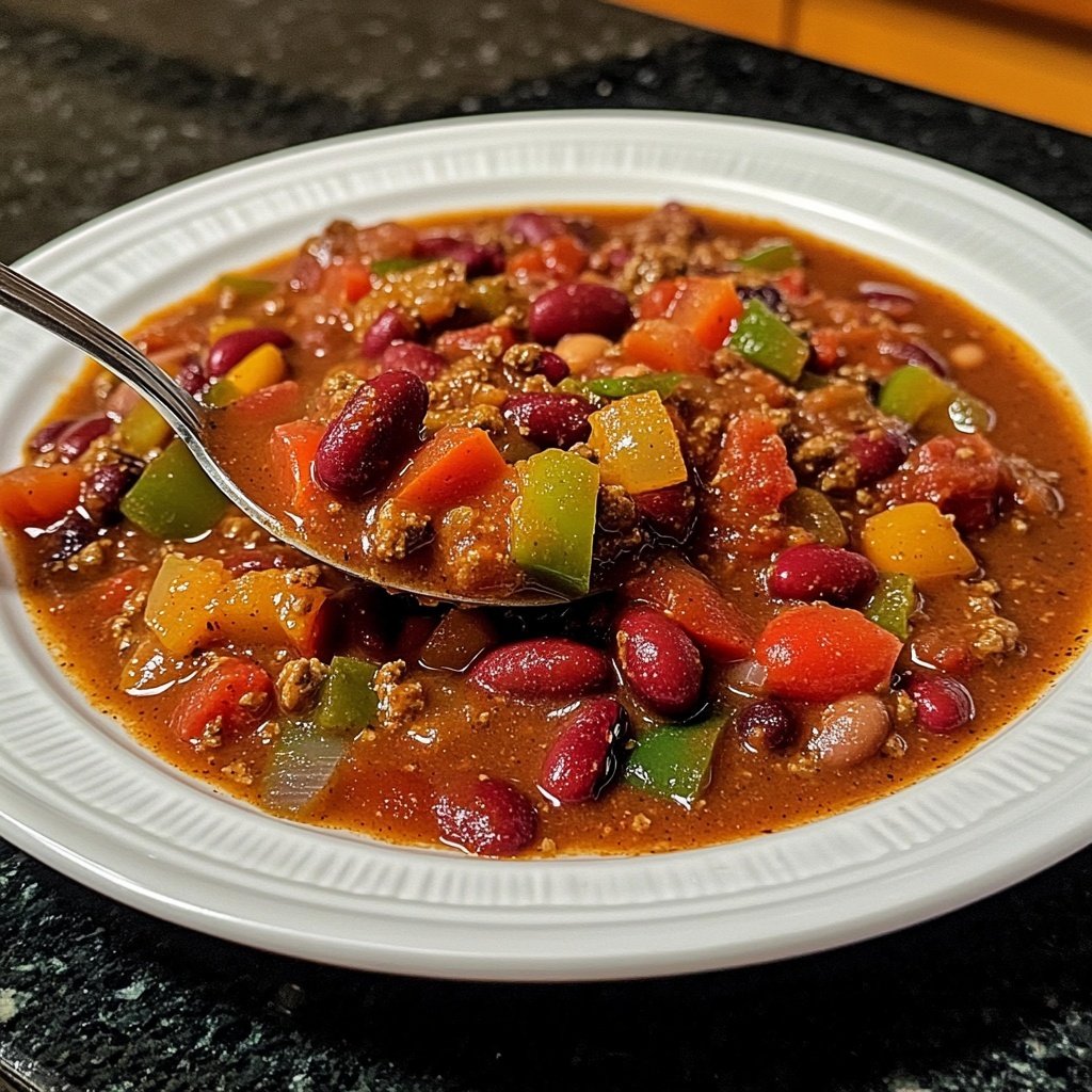 Healthy Crockpot Vegetable Chili