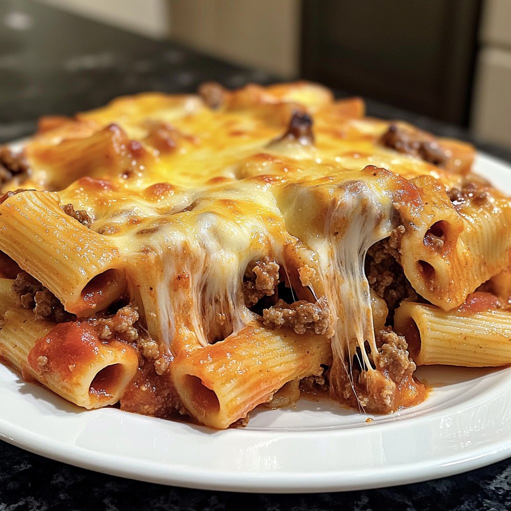 Ground Beef Baked Ziti