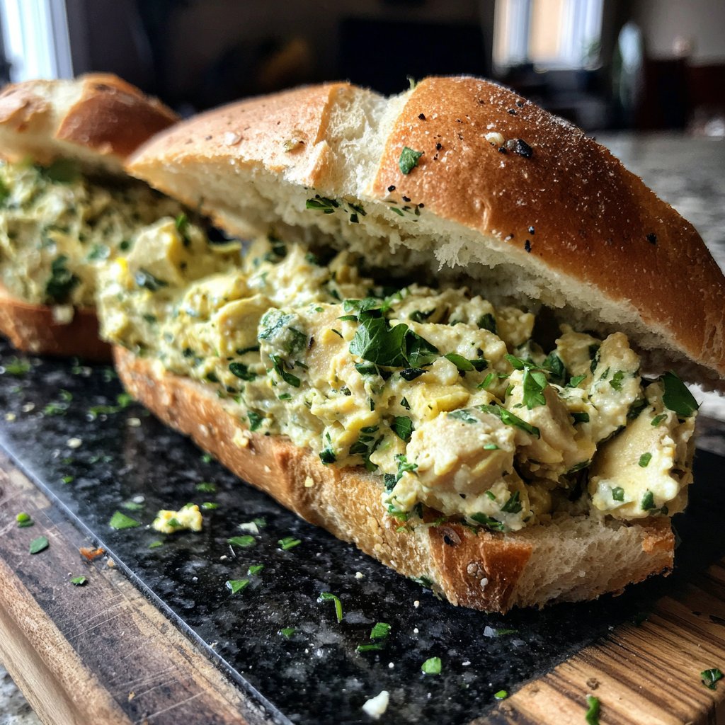 Easy Slider Garlic Herb Chickpea Smash