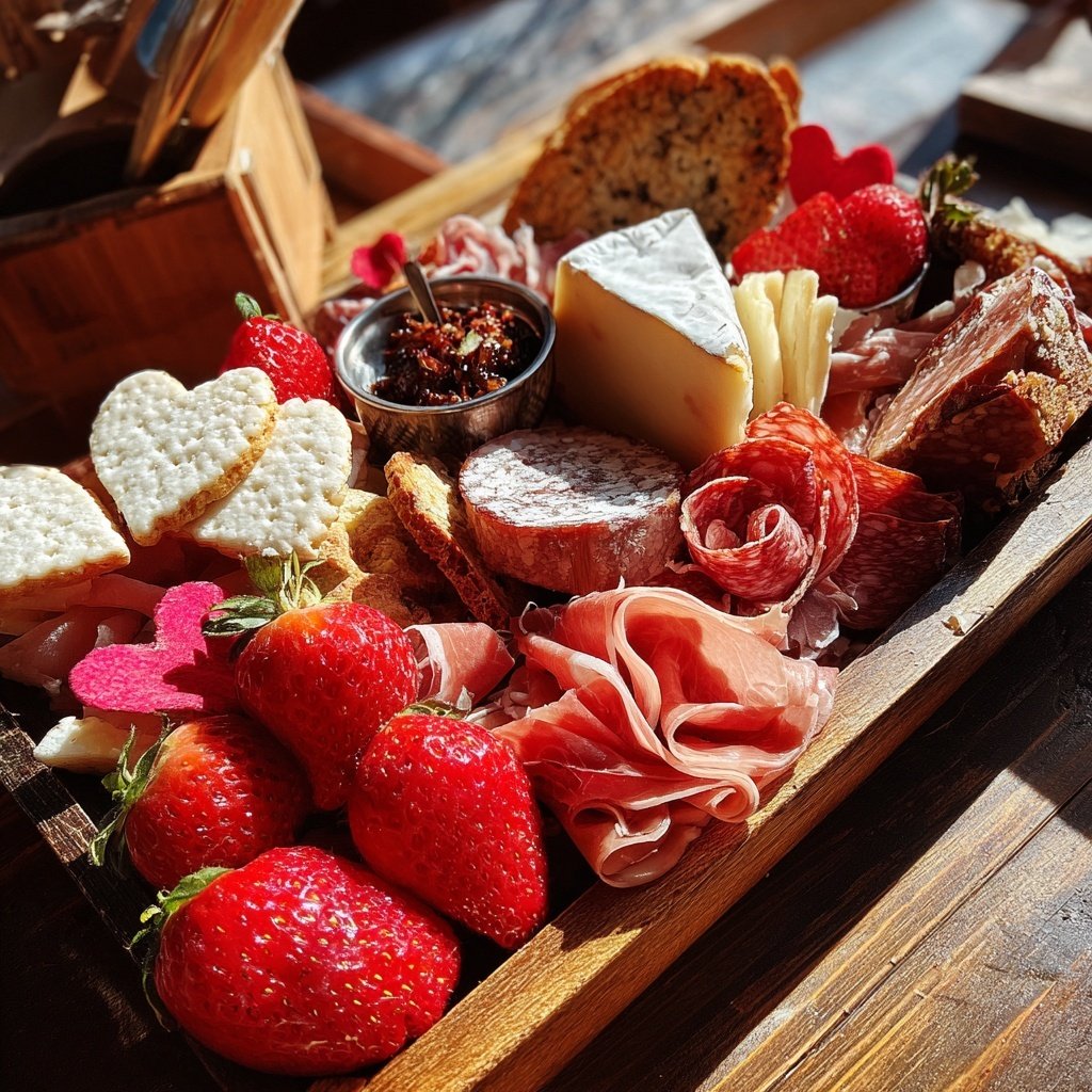 Valentines Charcuterie Board for Two