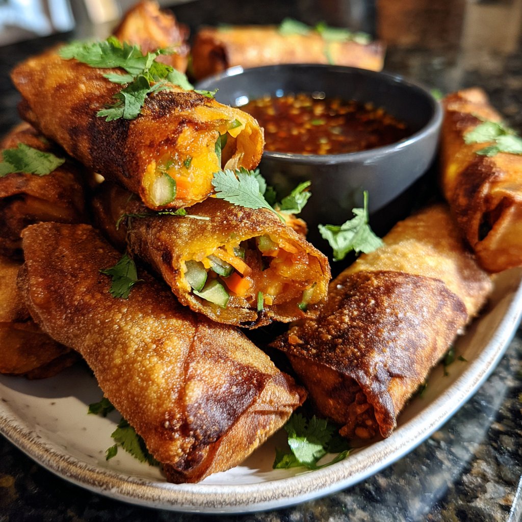 Super Bowl Veggie Spring Rolls
