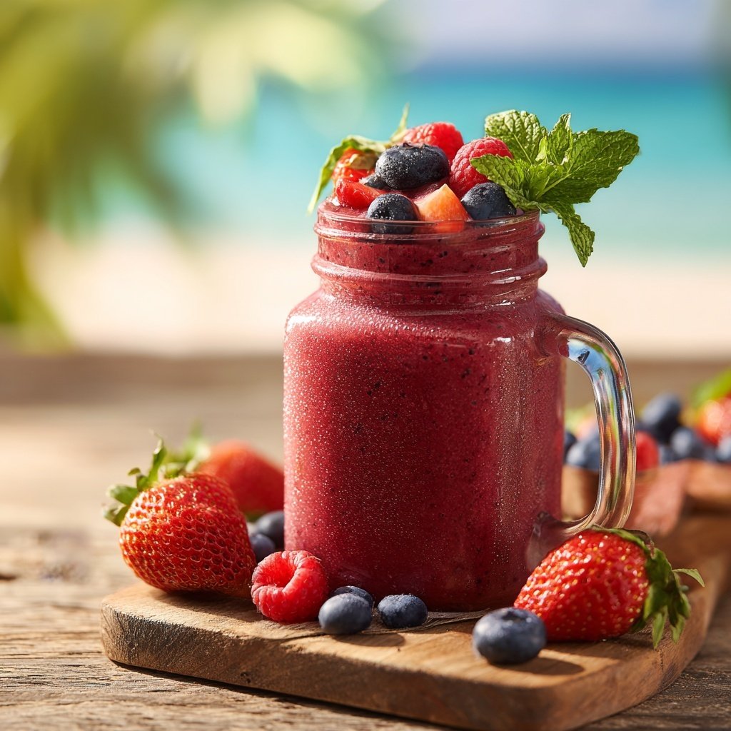 Mixed Berry Smoothie Breakfast