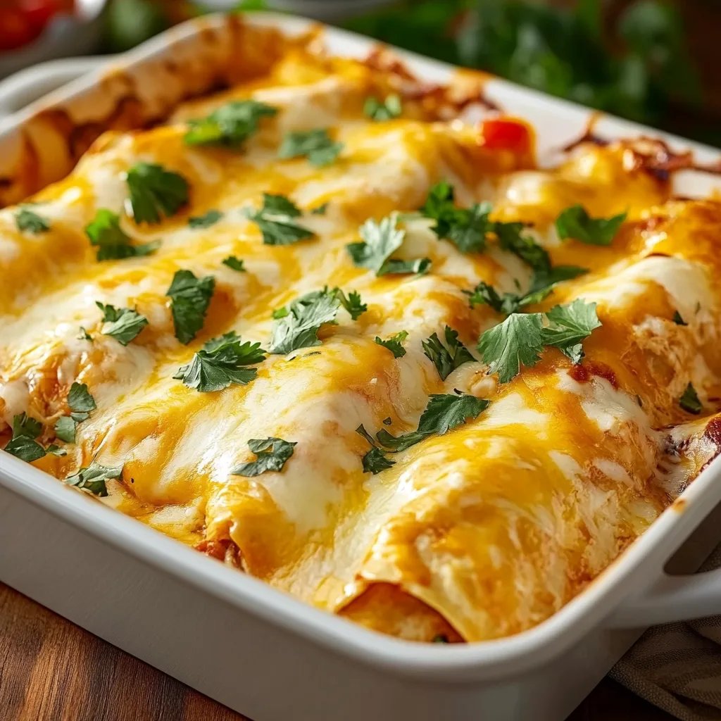 White Chicken Enchilada Casserole