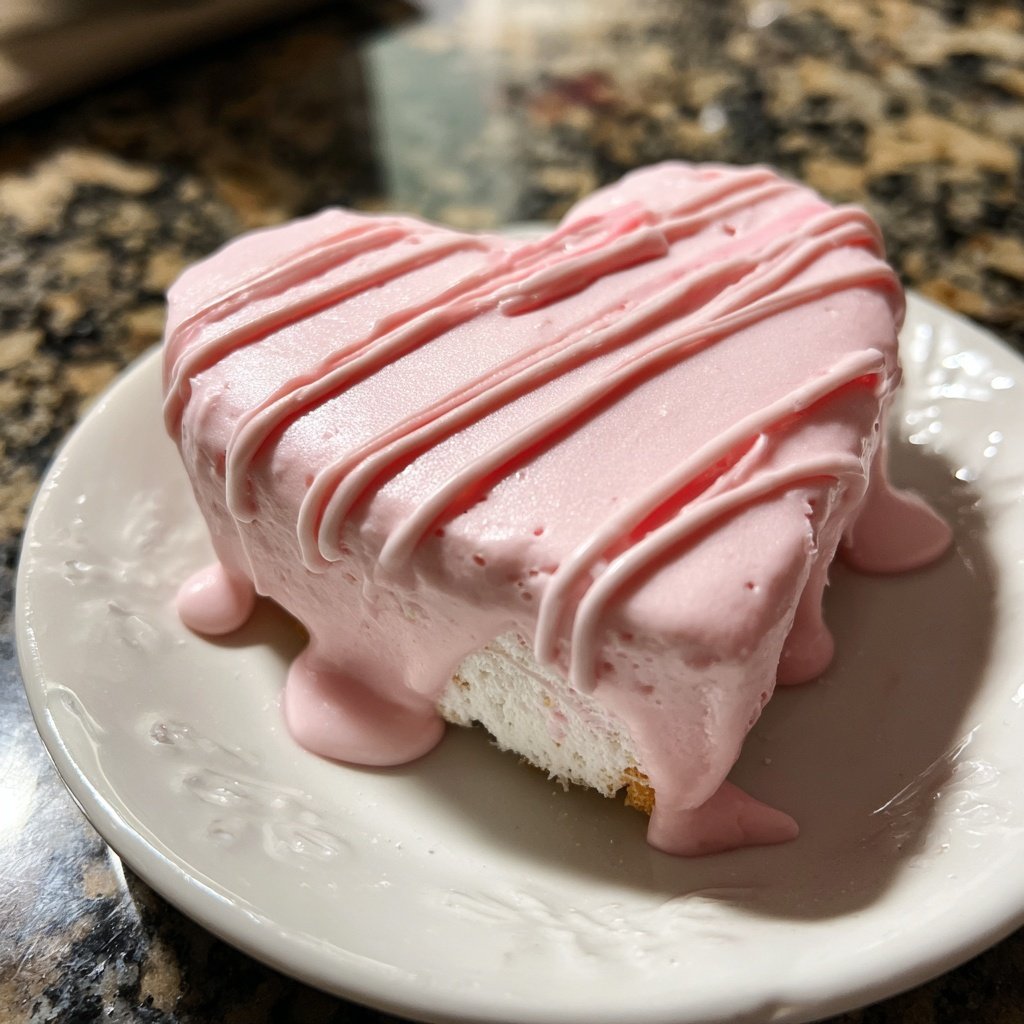 Mini Heart Cake with Rose Flavor