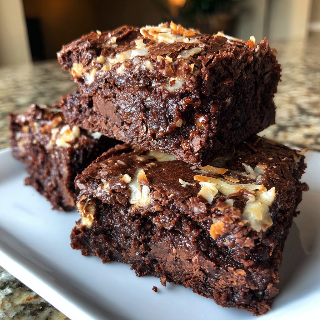 Cottage Cheese Brownies with Coconut