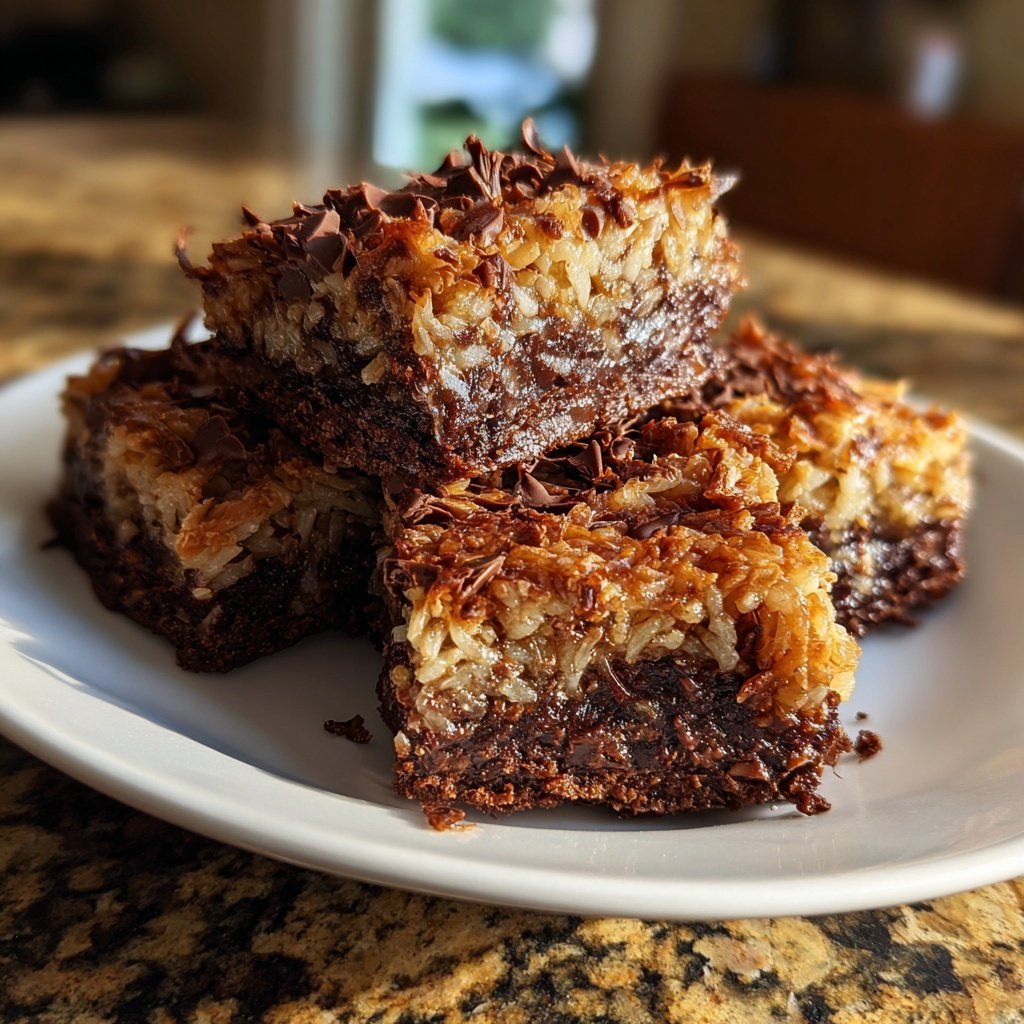Chocolate Coconut Squares