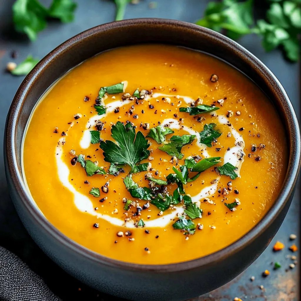 Spicy Butternut Squash Sweet Potato Soup