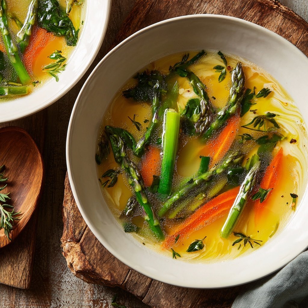 Light Spring Vegetable Broth