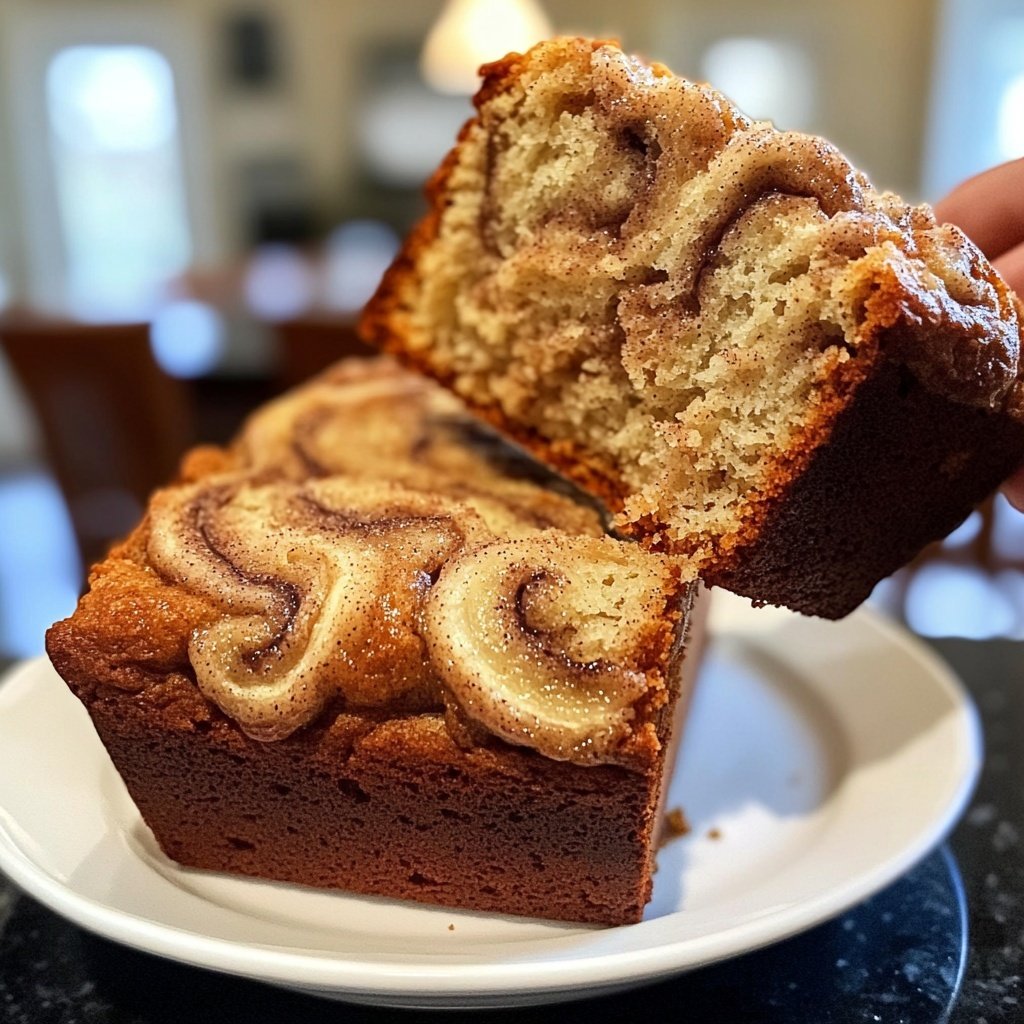 Homemade Cinnamon Swirl Banana Bread