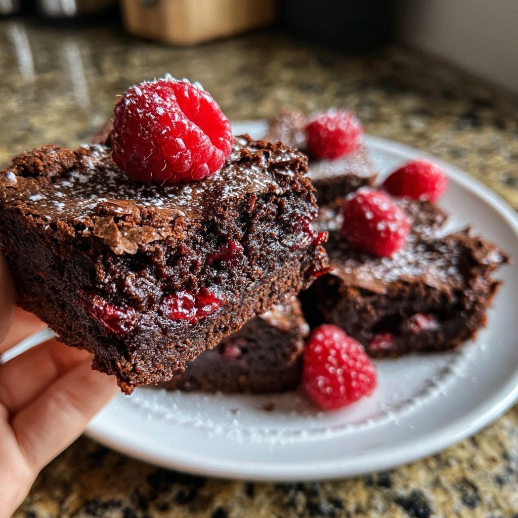 Chocolate Raspberry Brownies