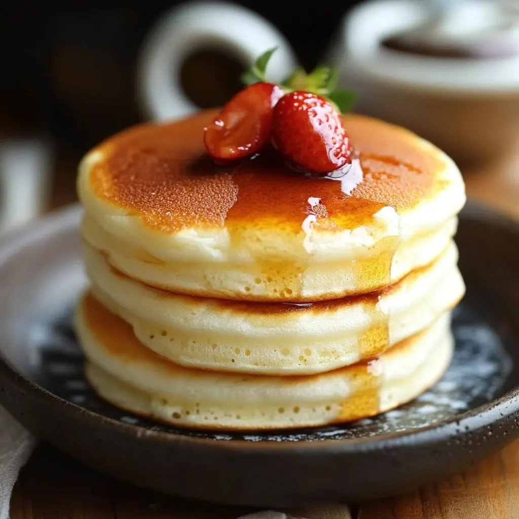 Fluffy Japanese Soufflé Pancakes