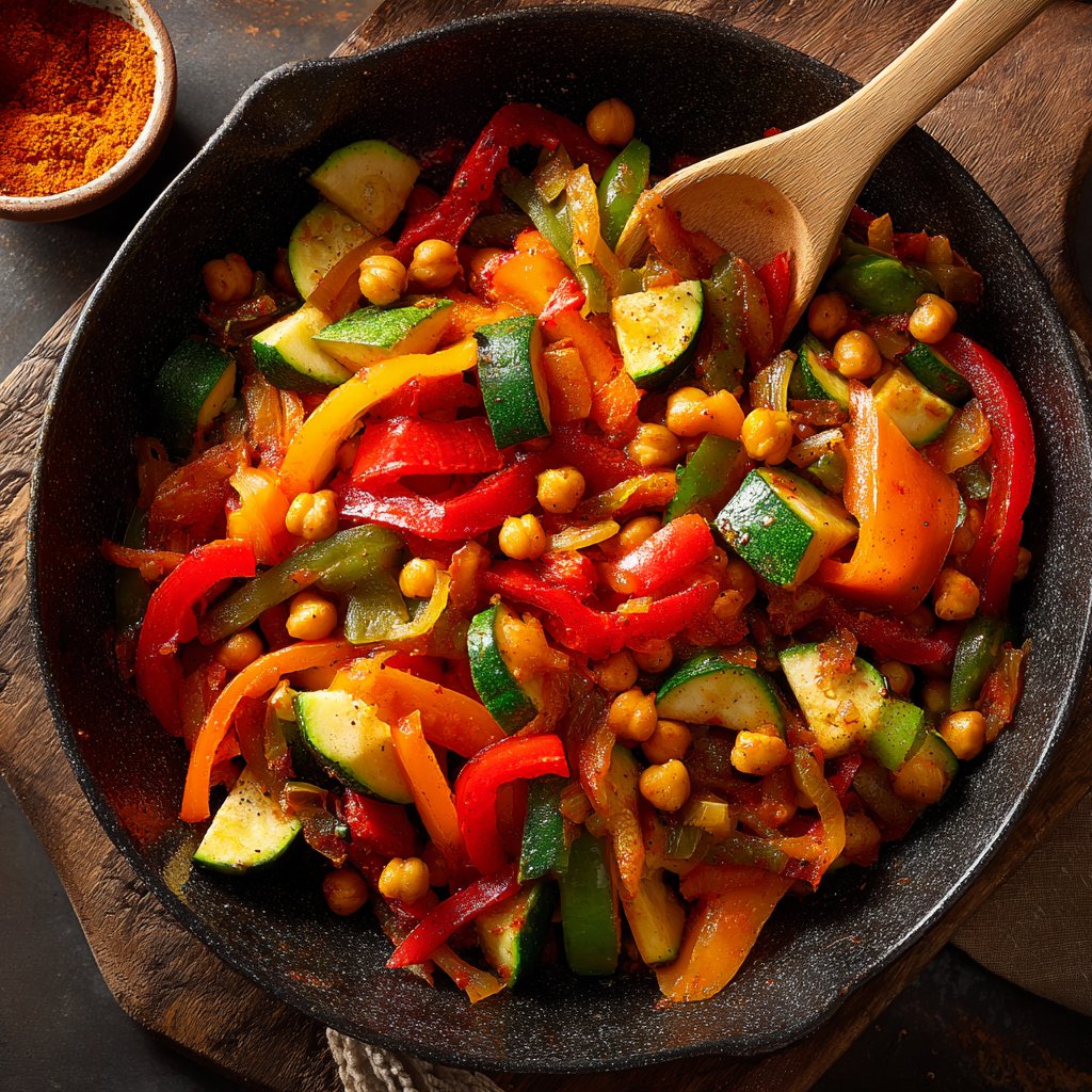 Smoky Paprika Veggie Skillet