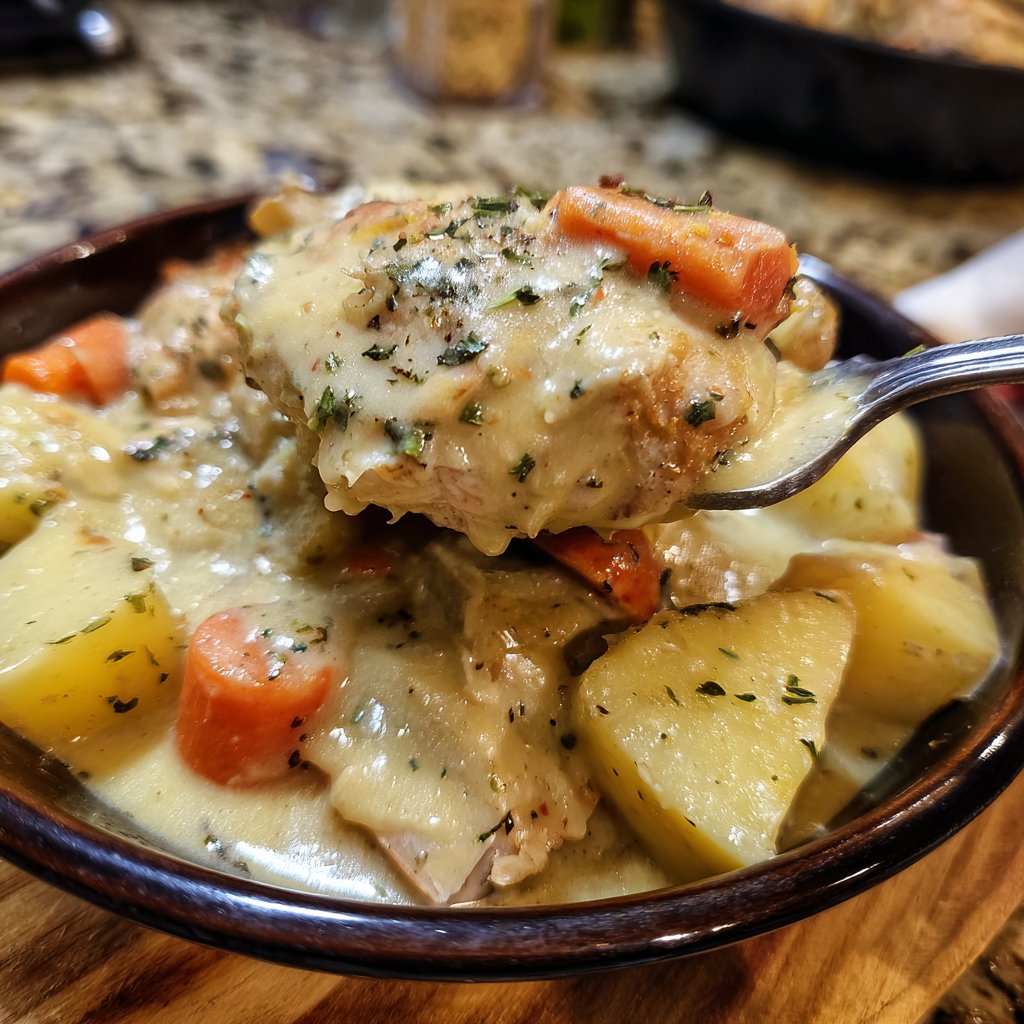 Creamy Slow Cooker Chicken with Vegetables