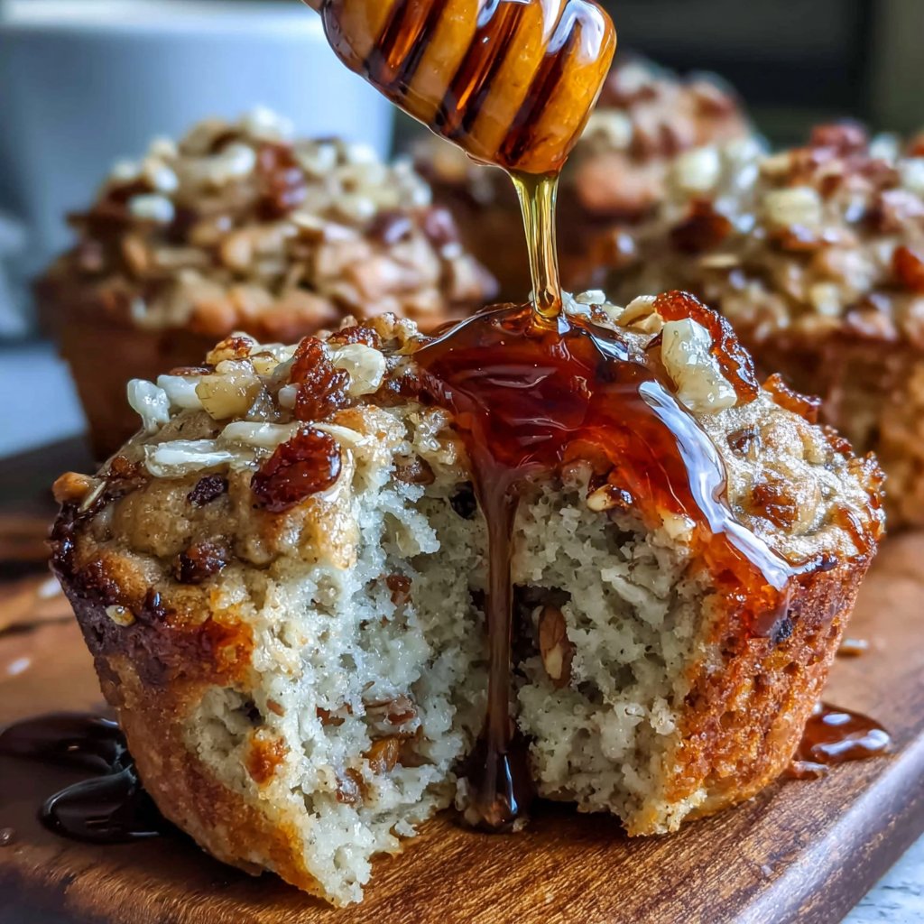 Honey Oat Breakfast Muffins