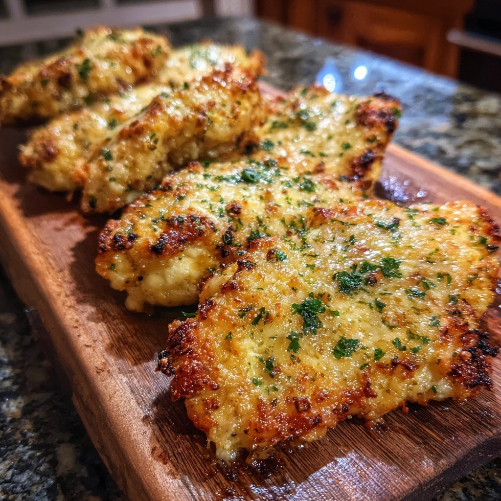 Healthy Baked Garlic Parmesan Chicken