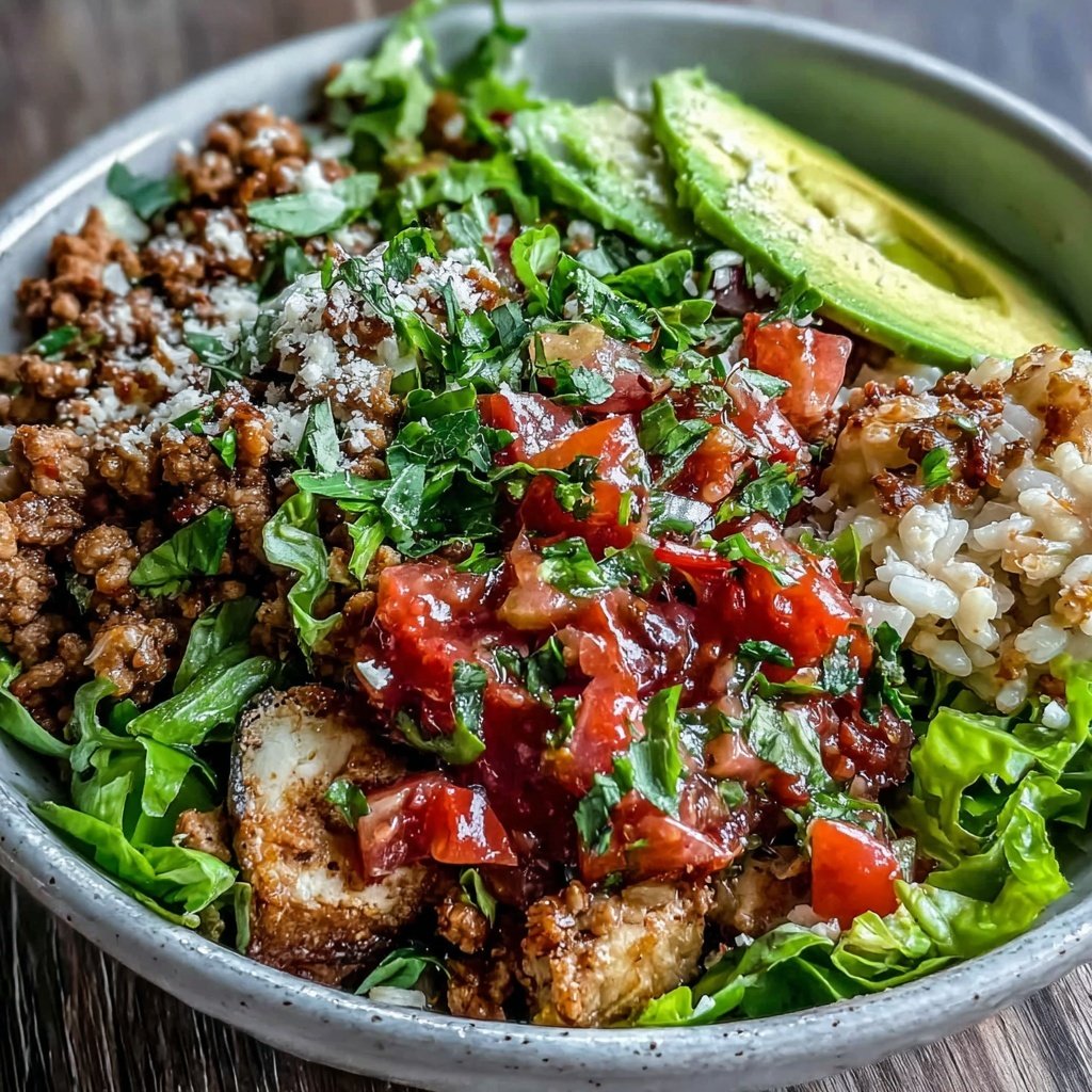 Ground Turkey Taco Bowl